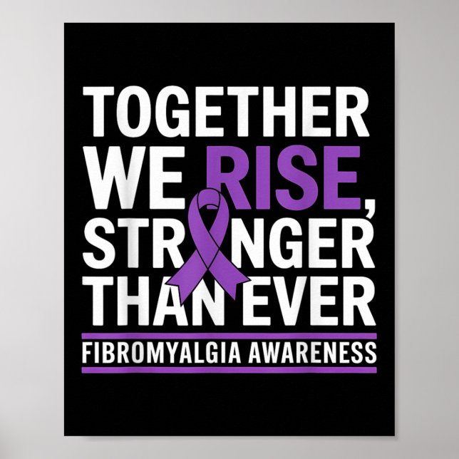 Póster Mes De Conciencia De La Fibromialgia Nos Levantamo (Frente)