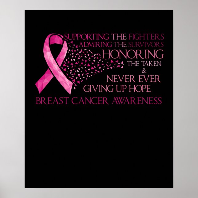 Póster Mes de Conciencia sobre el Cáncer de Mama (Frente)