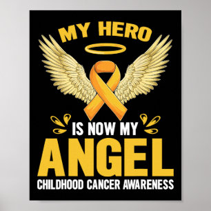 Póster Mes de Conciencia sobre el Cáncer Infantil Mi Héro