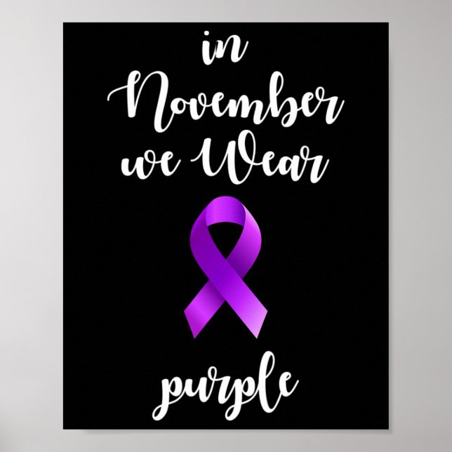Póster Mes De Conciencia Sobre Epilepsia En Noviembre Usa (Frente)