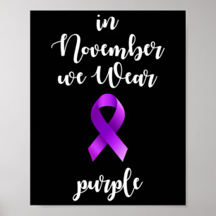 Póster Mes De Conciencia Sobre Epilepsia En Noviembre Usa