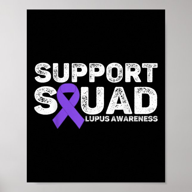 Póster Mes De Concienciación De Squad Lupus Para Hombres  (Frente)