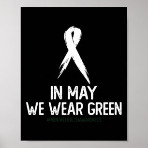 Póster Mes De Concienciación En Salud En Mayo Usamos El V