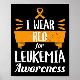 Póster Mes De Concienciación Por Leucemia Uso Cáncer de S