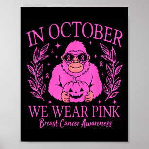 Póster Mes de Concienciación sobre el Cáncer de Mama Pink