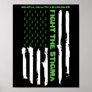 Póster Mes De Concienciación Sobre La Salud Mental Lucha