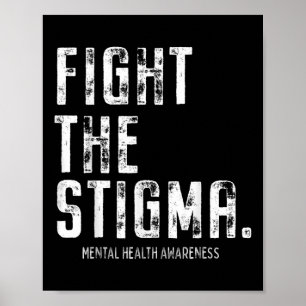 Póster Mes De Concienciación Sobre La Salud Mental Lucha 