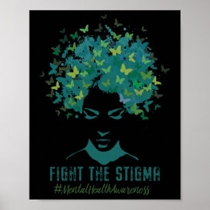 Póster Mes De Concienciación Sobre La Salud Mental Lucha