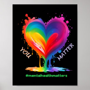 Póster Mes De Concienciación Sobre La Salud Mental Para H