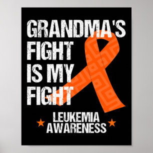 Póster Mes de concienciación sobre leucemia Mes de la abu