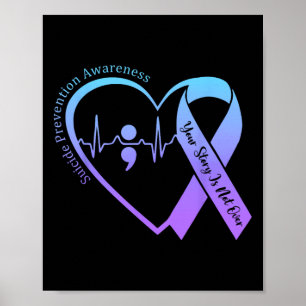 Póster Mes De Concienciación Sobre Prevención Del Suicidi