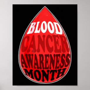 Póster Mes de Concientización sobre el Cáncer de Sangre A