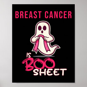 Póster Mes de Concientización sobre el cáncer es hoja de