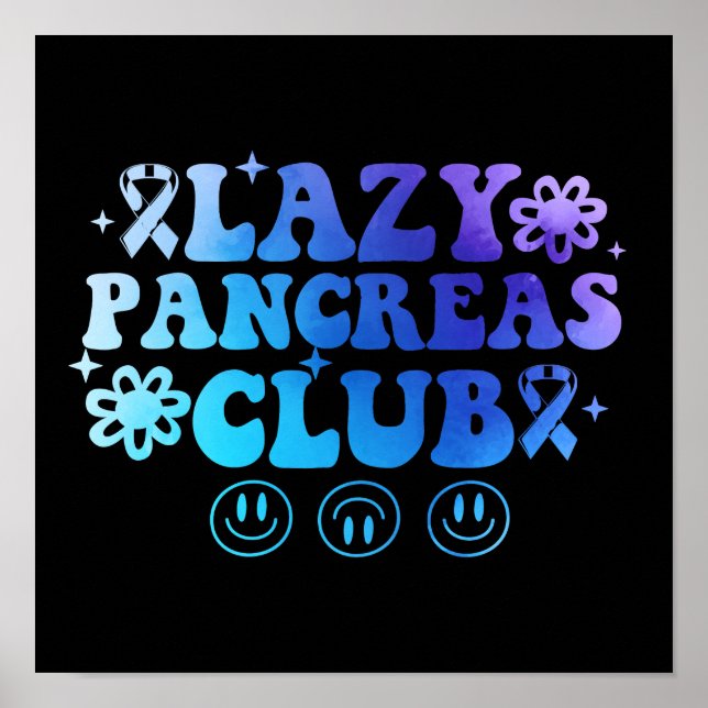 Póster Mes de concientización sobre la diabetes en el clu (Frente)
