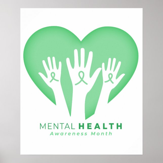 Póster Mes de Concientización sobre la Salud Mental (Frente)
