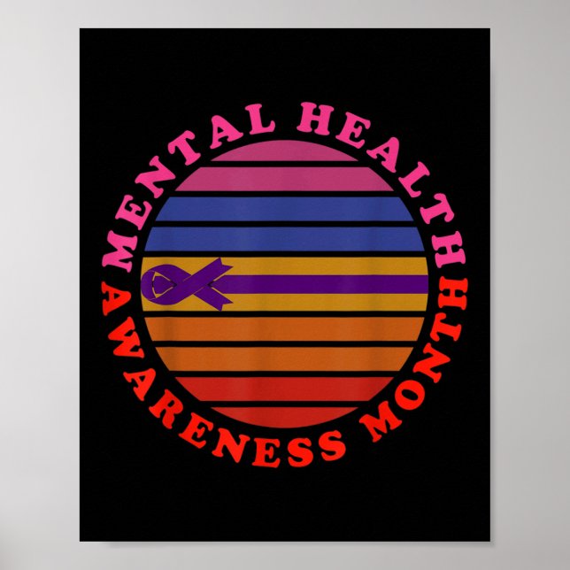 Póster Mes de concientización sobre la salud mental (Frente)