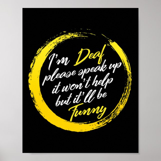 Póster Mes de concientización soy sordo, por favor hable  (Frente)