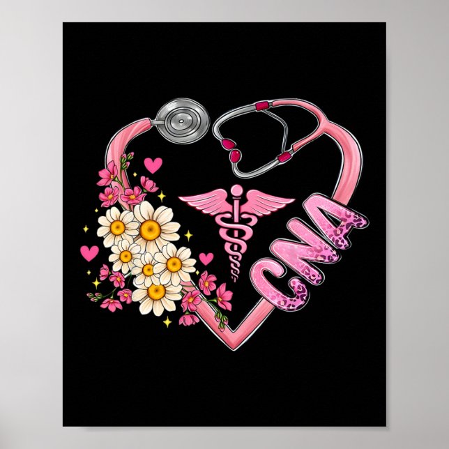 Póster Mes De Enfermería Con Cáncer De Mama La Enfermería (Frente)