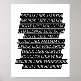 Póster Mes de historia negra