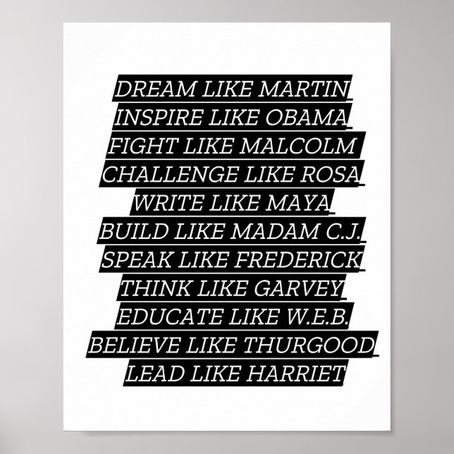 Póster Mes de historia negra (Frente)