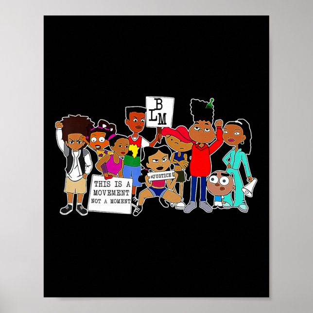Póster Mes de historia negra Blm Black Lives Problem Niño (Frente)