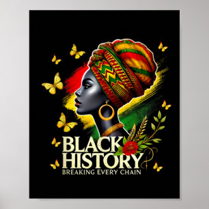 Póster Mes de historia negra mujeres historia negra rompi