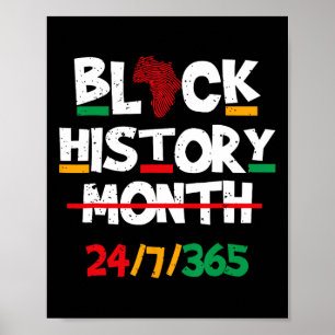 Póster Mes de la Herencia Negra Mes de la Historia Negra