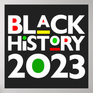 Póster Mes de la historia negra 2023 Melanin Sista Bruh L