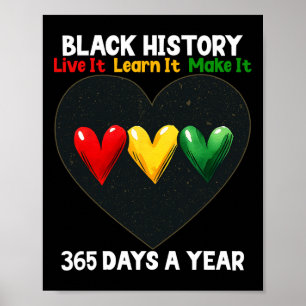 Póster Mes de la Historia Negra 2025 Vívelo Apréndelo Haz