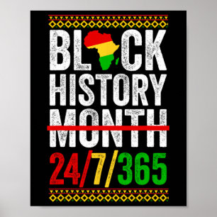 Póster Mes de la historia negra 247365 Camisa África para