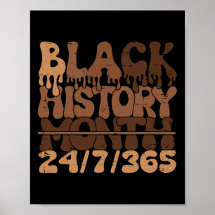 Póster Mes de la historia negra 247365 Melanin negro afri