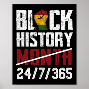 Póster Mes de la historia negra 247365 regalos afroameric