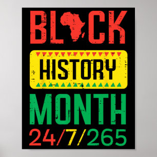 Póster Mes de la Historia Negra 24 7 265 Orgullo Africano