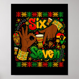 Póster Mes de la Historia Negra 67 Seis Siete Meme Africa