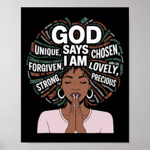 Póster Mes de la Historia Negra Afro Americano Africano M