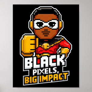 Póster Mes de la historia negra Afro-Boy Video G