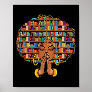 Póster Mes de la Historia Negra Afro Mujeres Chicas Amant