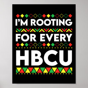 Póster Mes de la Historia Negra de HBCU Estoy Apoyando a