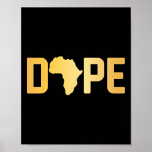 Póster Mes de la Historia Negra de la Droga Melanina Popp