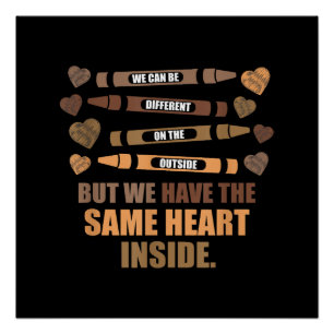 Póster Mes de la historia negra del mismo corazón afroame