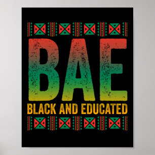 Póster Mes de la Historia Negra E Negro Y Educado 