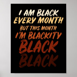 Póster Mes de la Historia Negra Empoderamiento Orgullo Ne