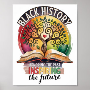 Póster Mes de la Historia Negra en Honor al Pasado Bhm Af