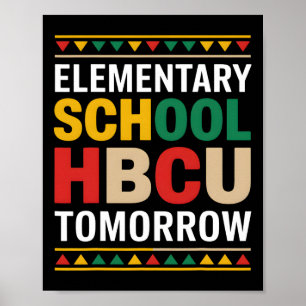 Póster Mes de la Historia Negra Escuela Primaria Hbcu Tom