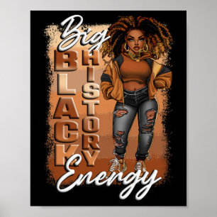 Póster Mes de la Historia Negra Gran Energía de la Histor