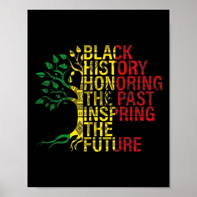 Póster Mes de la historia negra honrando el futuro inspir (Frente)