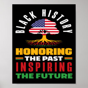 Póster Mes de la Historia Negra Honrando el Pasado 