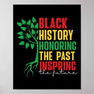 Póster Mes de la Historia Negra Honrando el Pasado Inspir