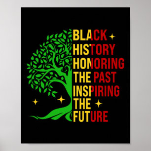 Póster Mes de la Historia Negra Honrando el Pasado Inspir