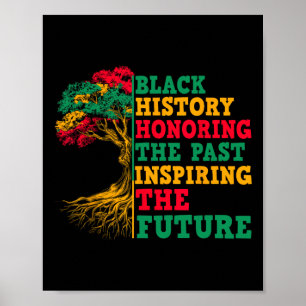 Póster Mes de la Historia Negra Honrando el Pasado Inspir